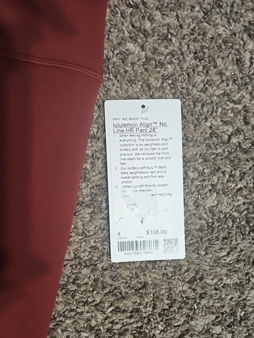 Lululemon Align No Line HR Pant 28